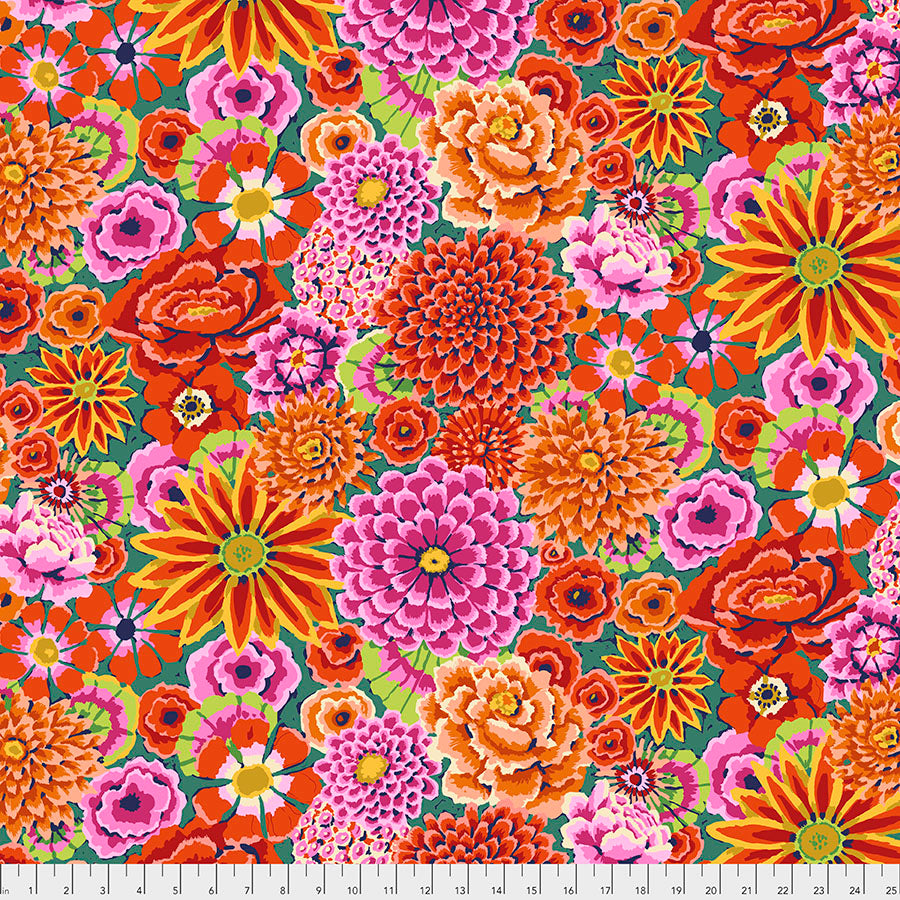 Kaffe Fassett Fabrics - Enchanted - Red  From FreeSpirit Fabrics