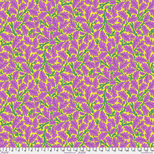 Oak - Violet From Kaffe x Morris & Co. Collaboration From FreeSpirit Fabrics