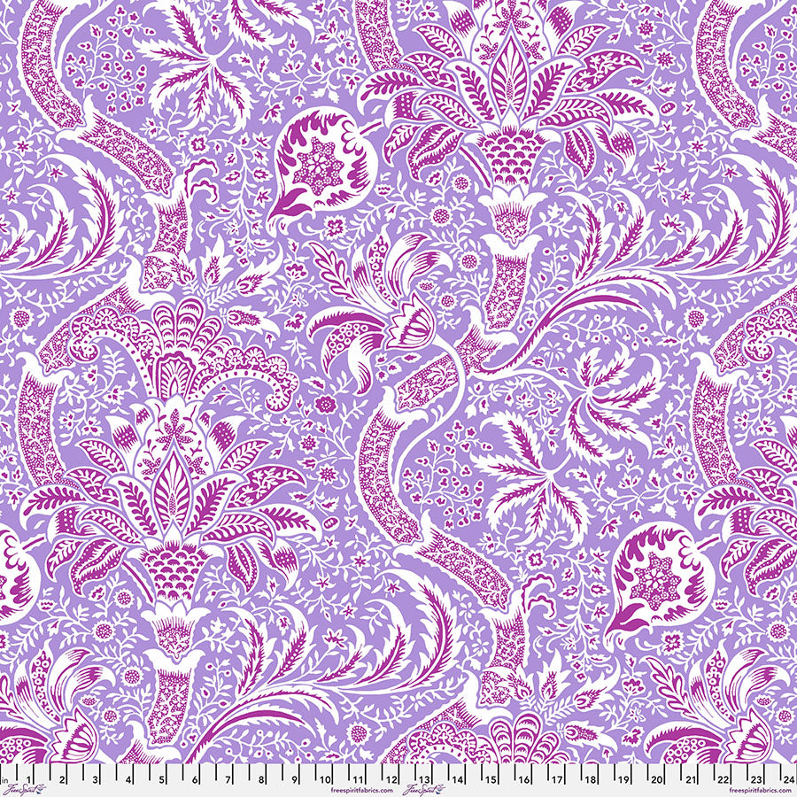 Indian - Lavender From Kaffe x Morris & Co. Collaboration From FreeSpirit Fabrics