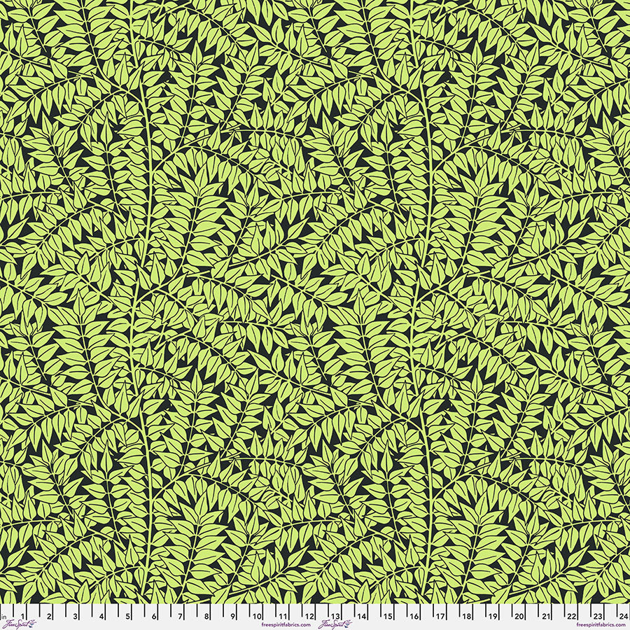 Branches - Black From Kaffe x Morris & Co. Collaboration From FreeSpirit Fabrics