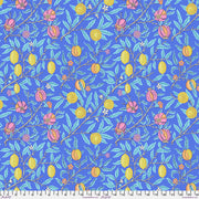 Fruit - Cobalt From Kaffe x Morris & Co. Collaboration From FreeSpirit Fabrics
