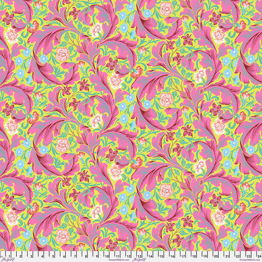 Leicester - Fuchsia From Kaffe x Morris & Co. Collaboration From FreeSpirit Fabrics