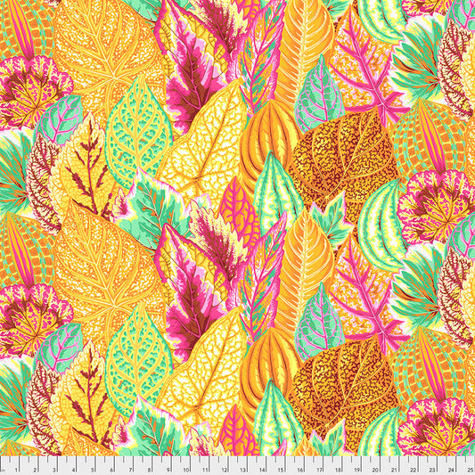 Kaffe Fassett Fabrics - Coleus - Yellow From FreeSpirit Fabrics