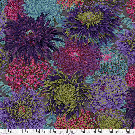 Kaffe Fassett Fabrics - Japanese Chrysanthemums - Antique From FreeSpirit Fabrics