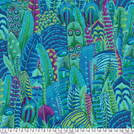 Kaffe Fassett Fabrics - Feathers - Green From FreeSpirit Fabrics