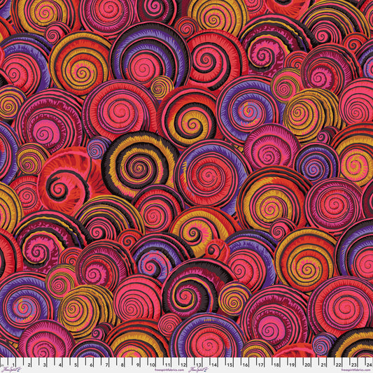 Kaffe Fassett Fabrics - Spiral Shells - Red From FreeSpirit Fabrics
