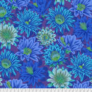 Kaffe Fassett Fabrics - Cactus Flower - Blue From FreeSpirit Fabrics