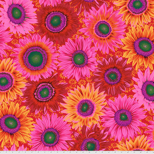 Kaffe Fassett - Van Gogh - Red By The Yard from FreeSpirit Fabrics