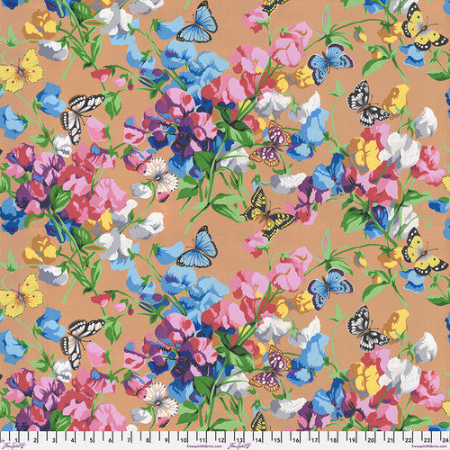 Sweet Pea & Butterflies - Multi from the Cottage Garden Collection by Snow Leopard Designs from Philip Jacobs (Copy)