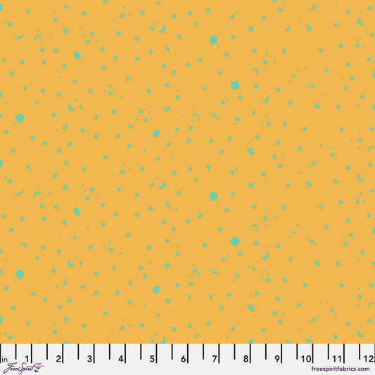 Tula Pink Papaya Space Sprinkles from True Colors Collection