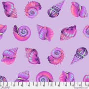 Tula Pink - Lil Shelly - Ultraviolet  From the Floral Reef Collection