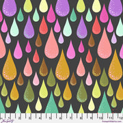 Tula Pink - Dew Drops – Licorice from Prince Charming Deja Vu Collection