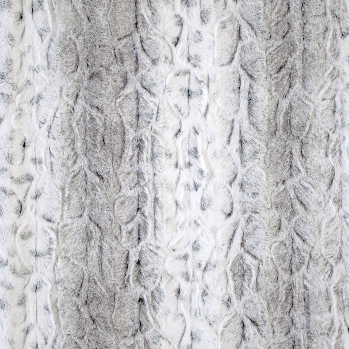 Minky -Lux Snuggle Pearl Leopard in Charcoal From EZ Fabric