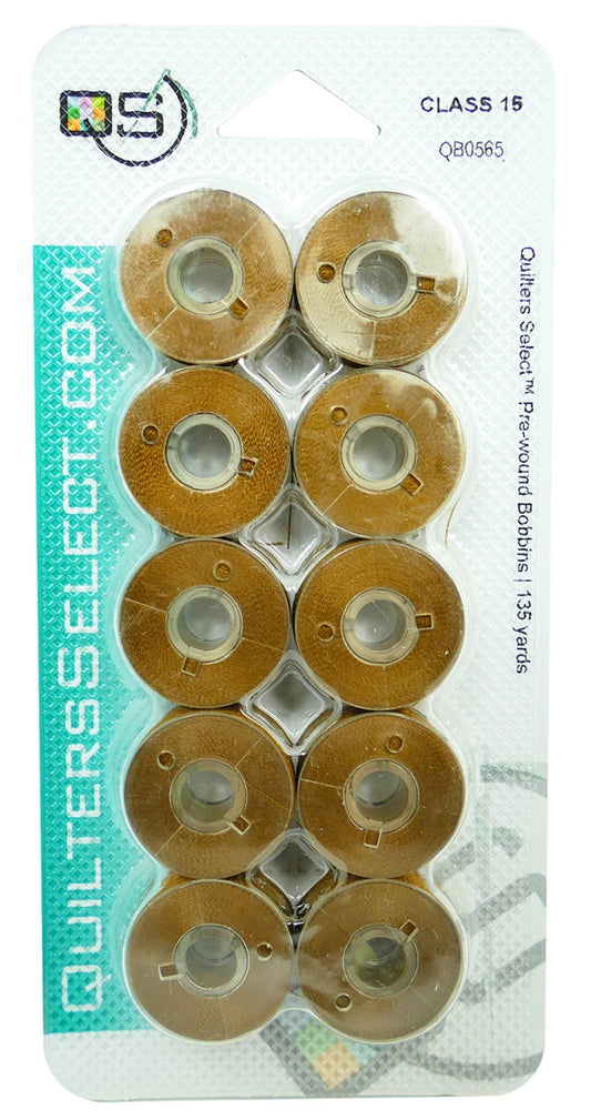 Quilter's Select Prewound Class 15 Bobbins HARVEST - 80 weight