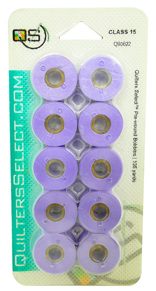 Quilter's Select Prewound Class 15 Bobbins GEISHA - 80 weight