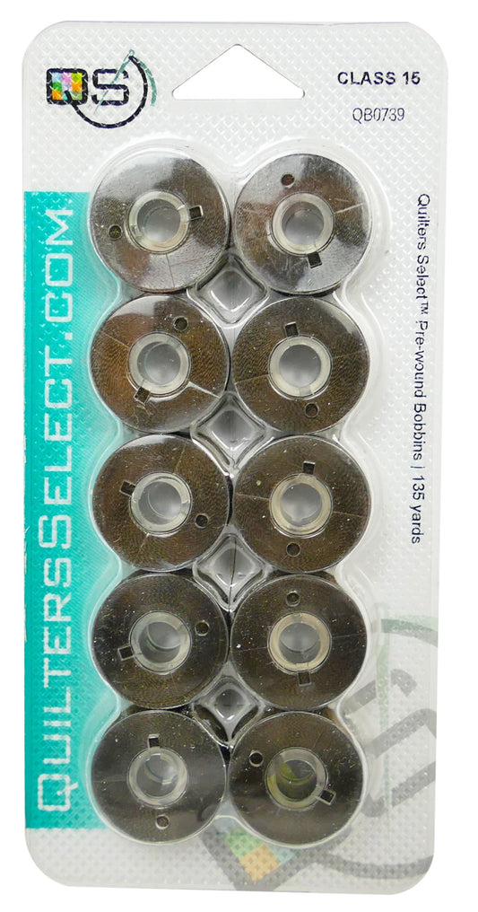 Quilter's Select Prewound Class 15 Bobbins CLEVELAND- 80 weight