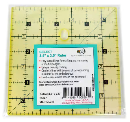 Quilter's Select 3.5" x 3.5" Non-Slip Ruler