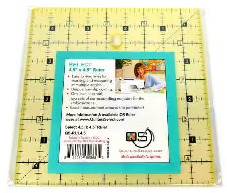 Quilter's Select 4.5" x 4.5" Non-Slip Ruler