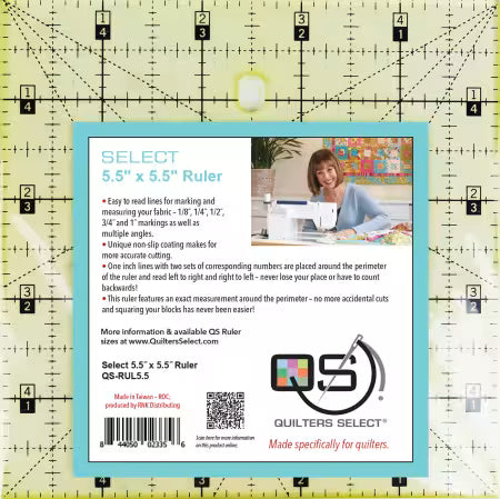 Quilter's Select 5.5" x 5.5" Non-Slip Ruler