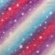 Minky -Lux Snuggle Rainbow Starry Sky COTTON CANDY From EZ Fabric-8mm