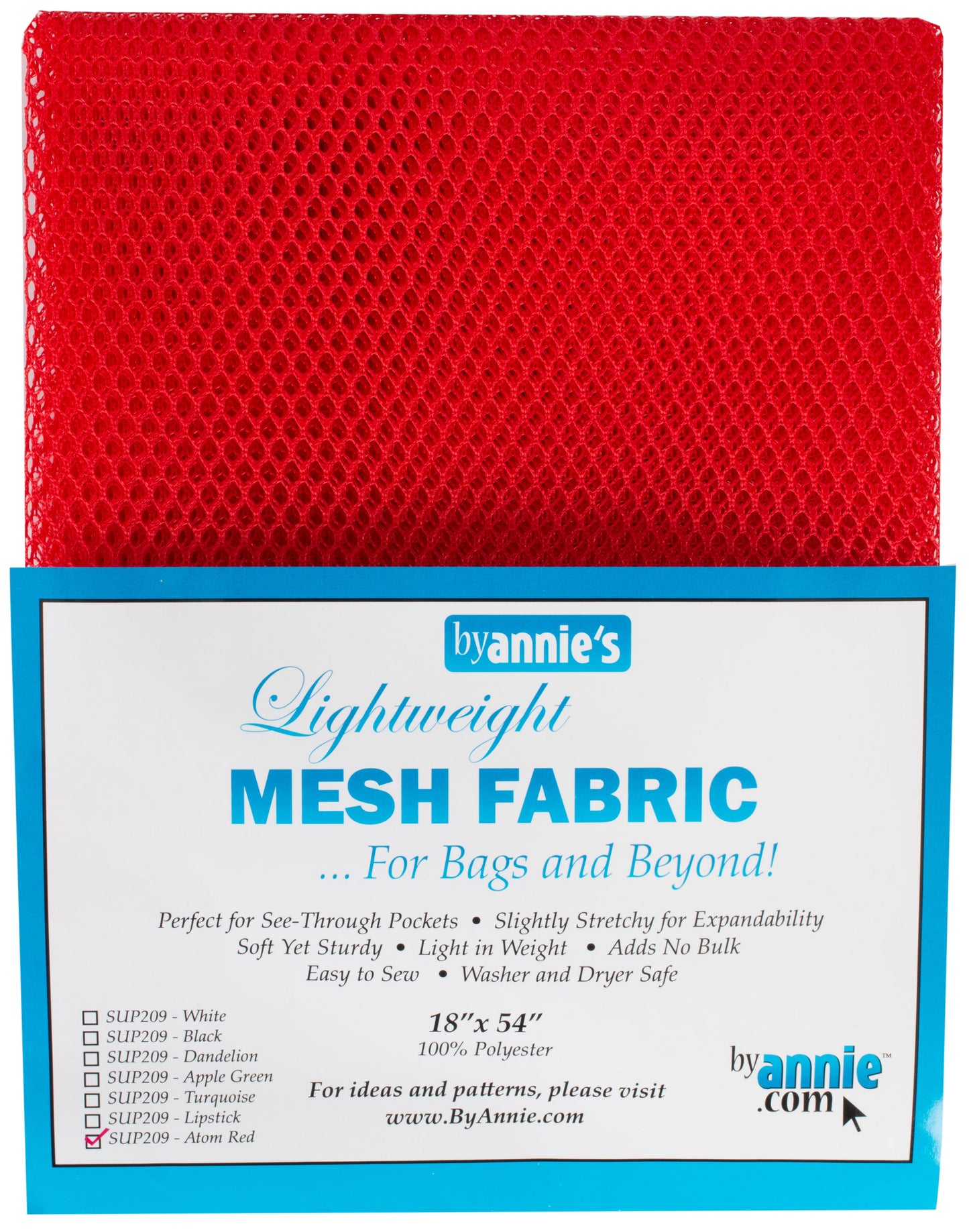Atom Red ByAnnie 18"x54" Lite Weight MESH