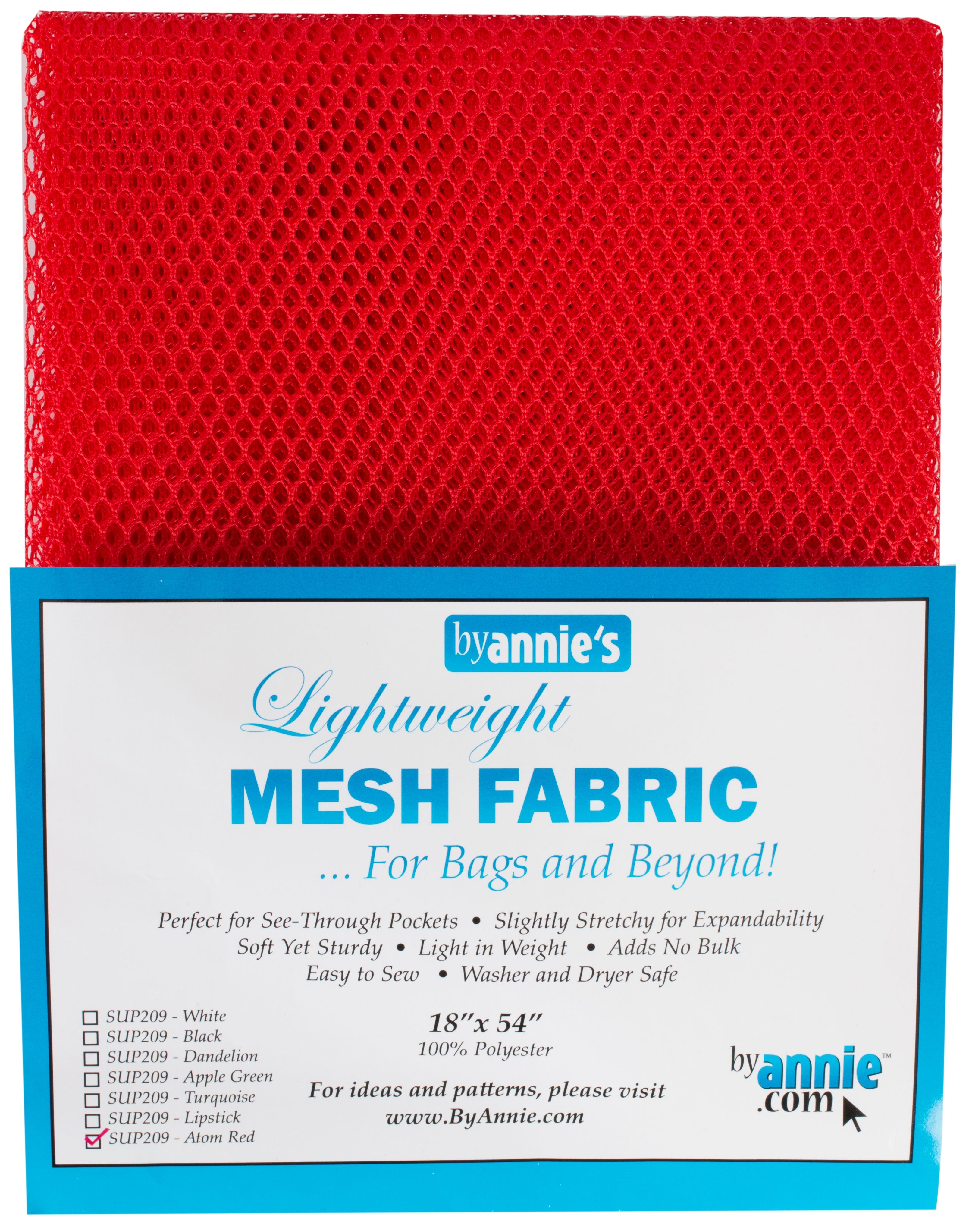 Atom Red ByAnnie 18"x54" Lite Weight MESH