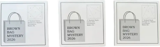 Foundation Paper Piecing SETS for Brown Bag Mystery