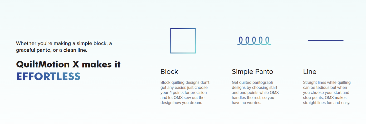 QuiltMotion X Foundations for Domestics from Grace Frame - Automation for your Domestic Sewing Machines or Little Rebel