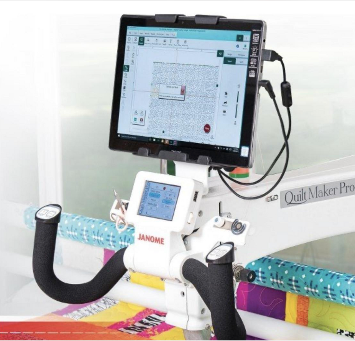 Janome Quilt Maker 18 Longarm Quilting Machine with 8-Foot Frame