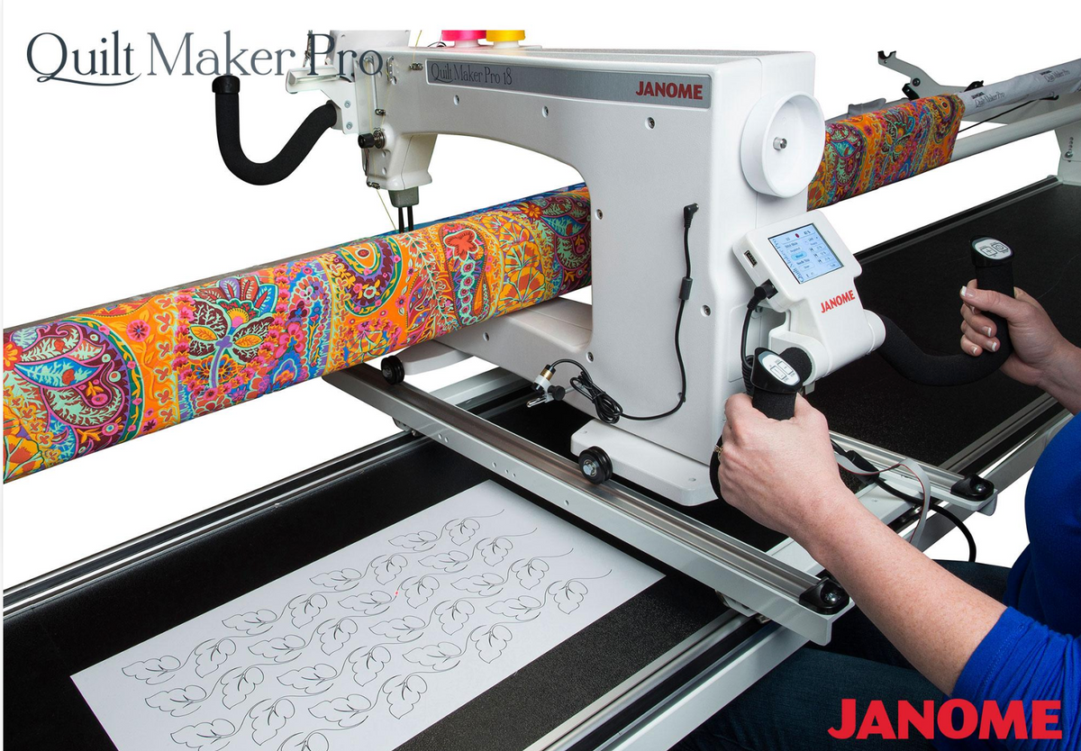 Janome Quilt Maker 18 Longarm Quilting Machine with 8-Foot Frame