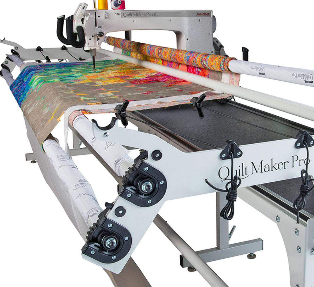 Janome Quilt Maker 18 Longarm Quilting Machine with 8-Foot Frame