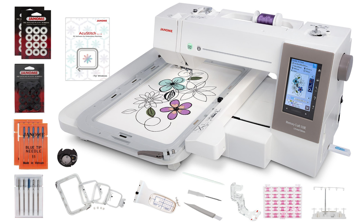 Janome Memory Craft 550E Limited Edition Embroidery Machine