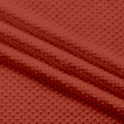 MINKY- Dimple Dots RUST RED from EZ Fabric