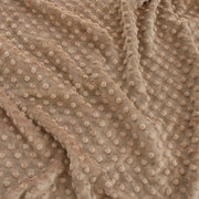 MINKY- Dimple Dots TAUPE from EZ Fabric