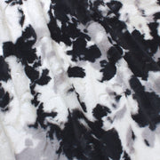 Minky -Lux Snuggle Spotted Appaloosa BLACK/SILVER From EZ Fabric