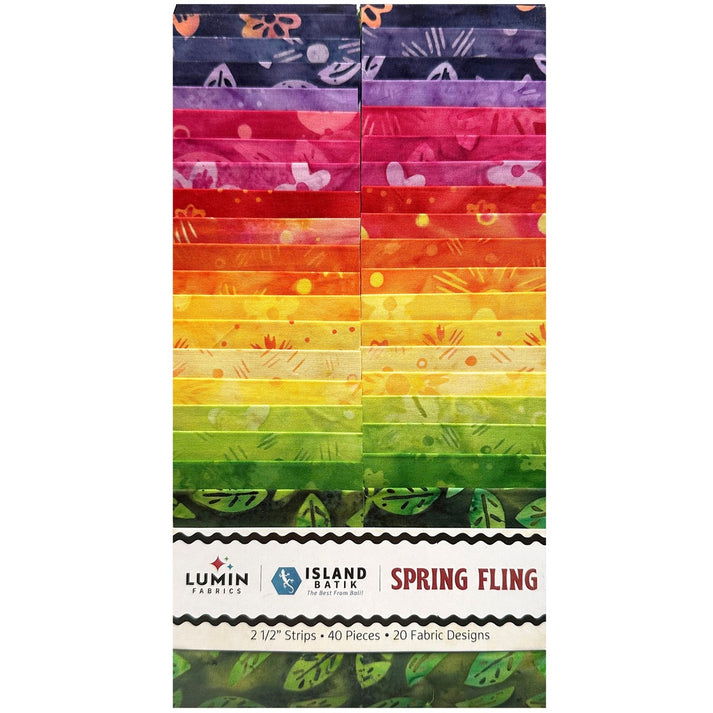 Jelly Roll - Spring Fling from Island Batiks - 40 Strips 2.5"x44"