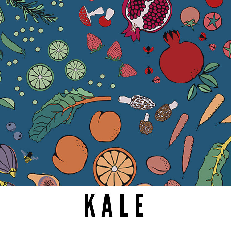 Kale 58" Wide Laminated Cotton Fabric from Splash Fabrics by the Half Yard