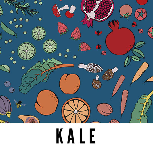 Kale 58" Wide Laminated Cotton Fabric from Splash Fabrics by the Half Yard
