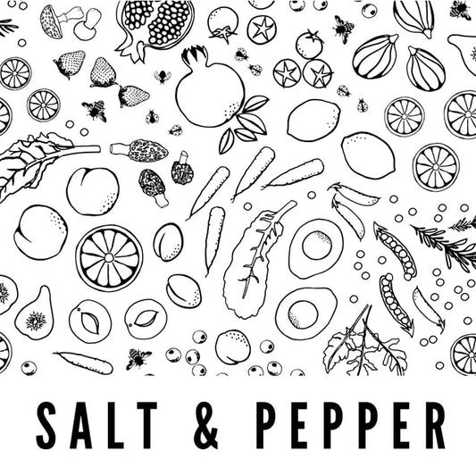 Salt & Pepper 58" Wide Laminated Cotton Fabric from Splash Fabrics by the Half Yard
