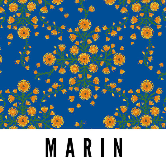 Marin 58" Wide Laminated Cotton Fabric from Splash Fabrics by the Half Yard