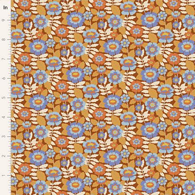 Tilda Fabric - Beverly Caramel From the Wallflower Collection