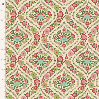 Tilda Fabric - Bianca Green From the Wallflower Collection