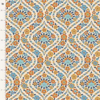 Tilda Fabric - Bianca Blue From the Wallflower Collection