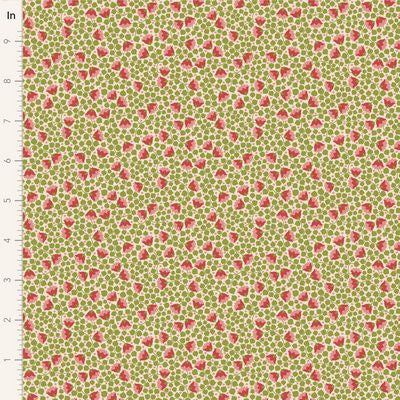 Tilda Fabric - Bellflower Green From the Mira Collection