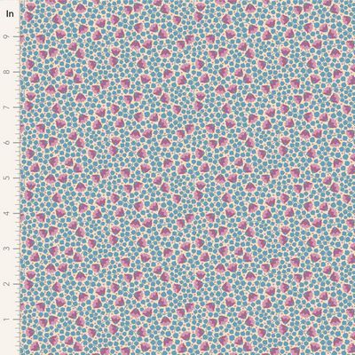 Tilda Fabric - Bellflower Blue From the Mira Collection