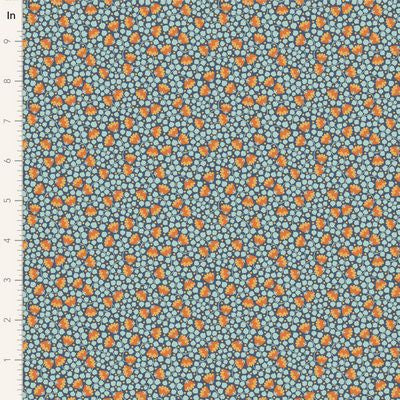Tilda Fabric - Bellflower Prussian From the Mira Collection