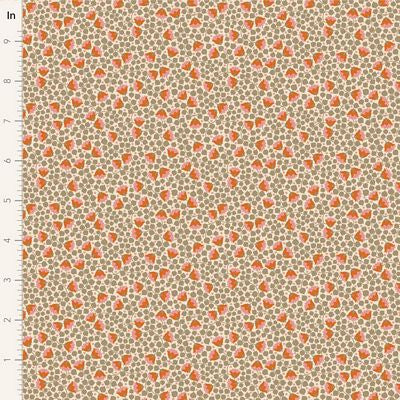 Tilda Fabric - Bellflower Sand From the Mira Collection