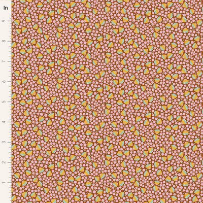 Tilda Fabric - Bellflower Mulberry From the Mira Collection