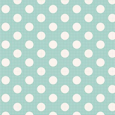 Tilda Fabrics - Medium Dots on Teal