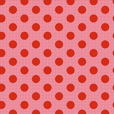 Tilda Fabrics - Medium Dots Salmon